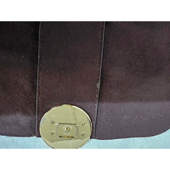 Michael Kors Brown Leather Satchel Top Handle Designer Bag - Picture 8 of 15